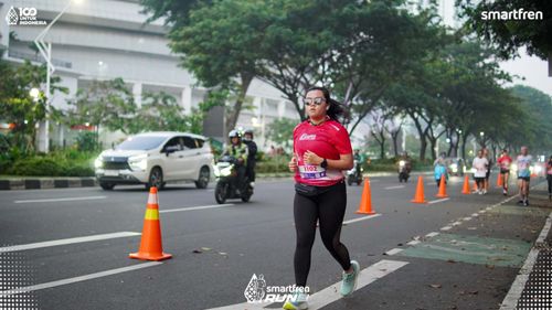 Race photo from Smartfren Run 2025 