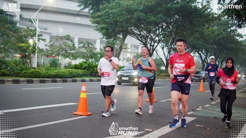 Race photo from Smartfren Run 2025 