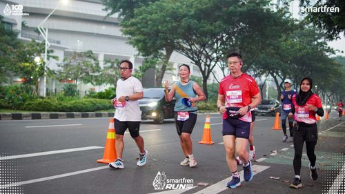 Race photo from Smartfren Run 2025 