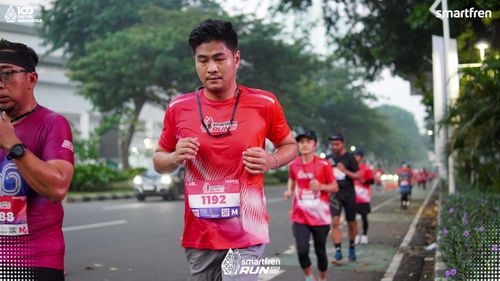 Race photo from Smartfren Run 2025 