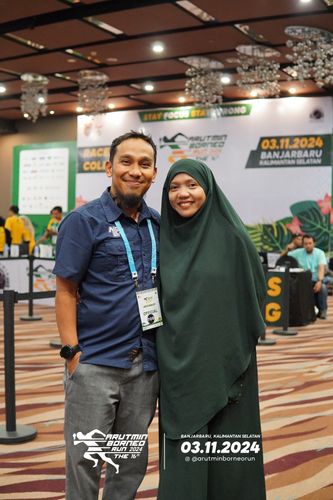 Race photo from Arutmin Borneo Run 2024