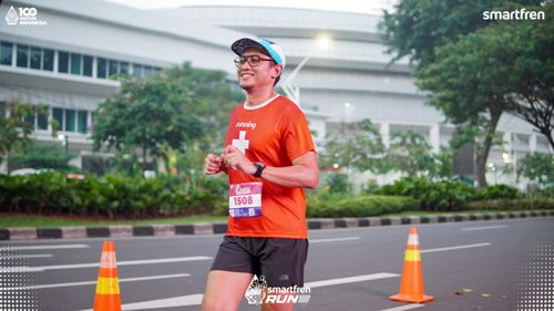 Race photo from Smartfren Run 2025 