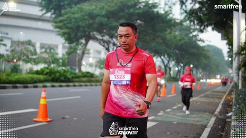 Race photo from Smartfren Run 2025 