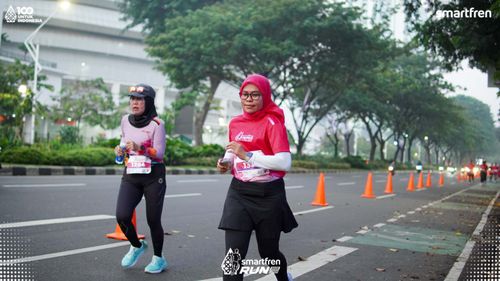 Race photo from Smartfren Run 2025 