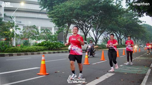 Race photo from Smartfren Run 2025 