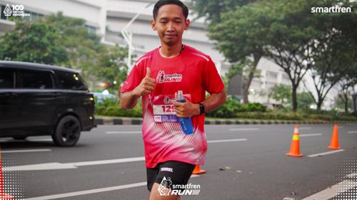 Race photo from Smartfren Run 2025 