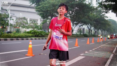 Race photo from Smartfren Run 2025 