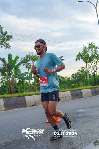 Race photo from Arutmin Borneo Run 2024
