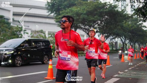 Race photo from Smartfren Run 2025 