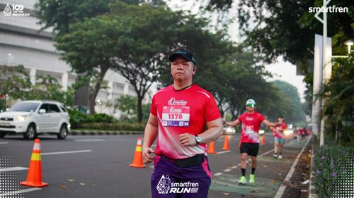 Race photo from Smartfren Run 2025 