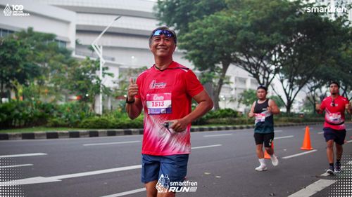 Race photo from Smartfren Run 2025 