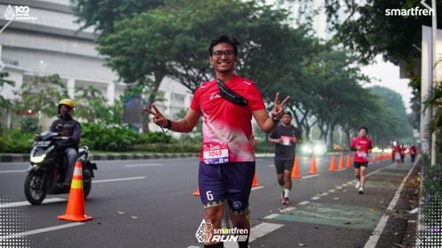 Race photo from Smartfren Run 2025 
