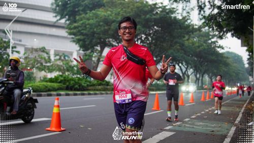 Race photo from Smartfren Run 2025 