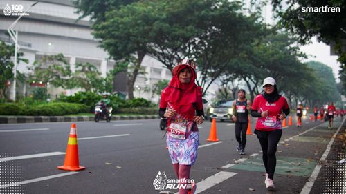 Race photo from Smartfren Run 2025 