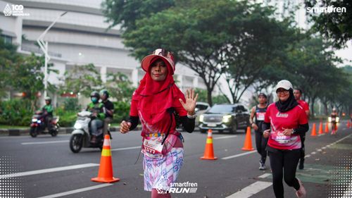 Race photo from Smartfren Run 2025 