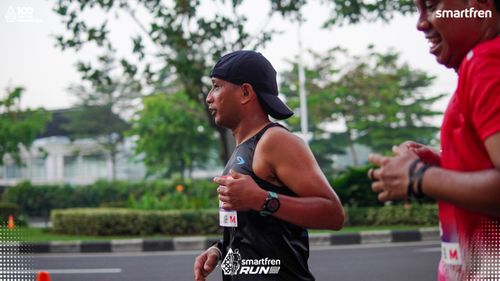 Race photo from Smartfren Run 2025 