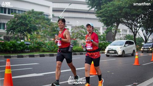 Race photo from Smartfren Run 2025 