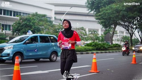 Race photo from Smartfren Run 2025 
