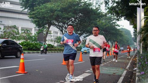Race photo from Smartfren Run 2025 