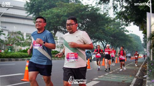 Race photo from Smartfren Run 2025 