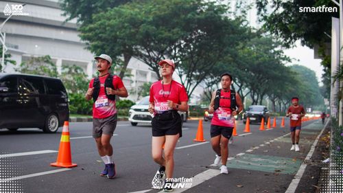 Race photo from Smartfren Run 2025 