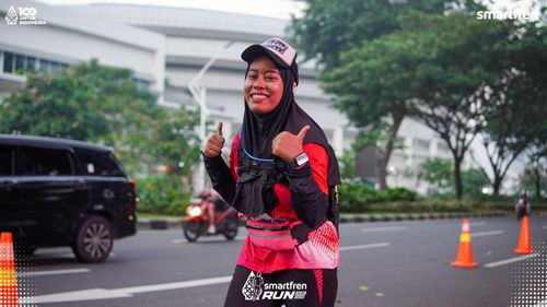 Race photo from Smartfren Run 2025 