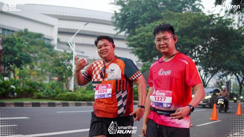 Race photo from Smartfren Run 2025 