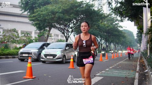 Race photo from Smartfren Run 2025 