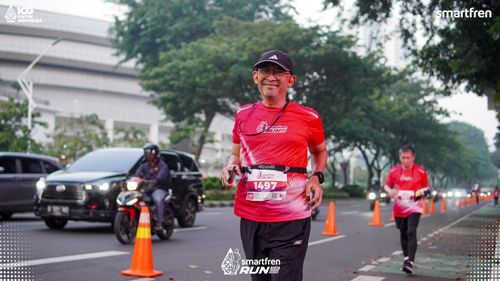 Race photo from Smartfren Run 2025 