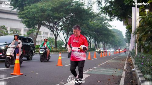 Race photo from Smartfren Run 2025 