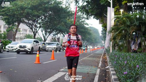 Race photo from Smartfren Run 2025 