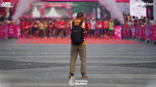 Race photo from Smartfren Run 2025 