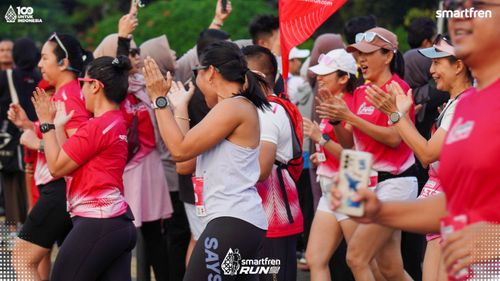 Race photo from Smartfren Run 2025 