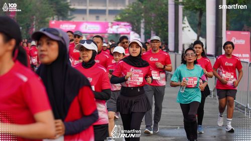 Race photo from Smartfren Run 2025 
