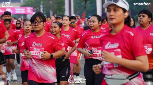 Race photo from Smartfren Run 2025 
