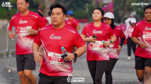 Race photo from Smartfren Run 2025 