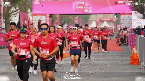 Race photo from Smartfren Run 2025 