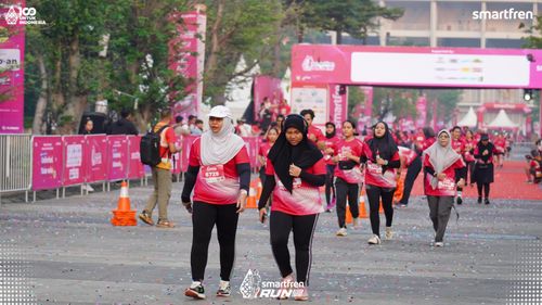 Race photo from Smartfren Run 2025 