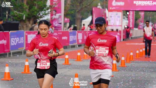 Race photo from Smartfren Run 2025 