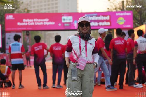Race photo from Smartfren Run 2025 