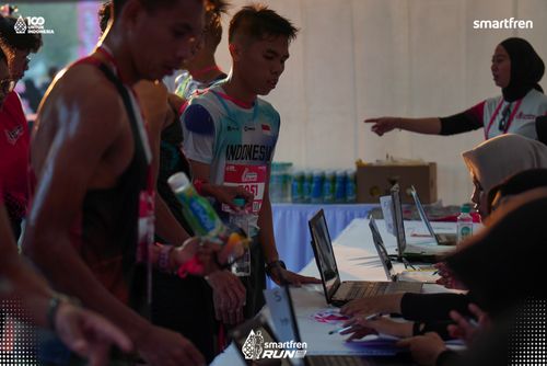 Race photo from Smartfren Run 2025 