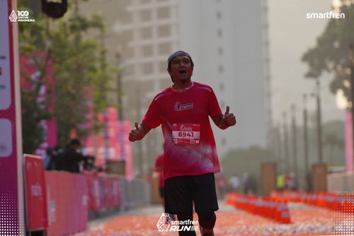 Race photo from Smartfren Run 2025 
