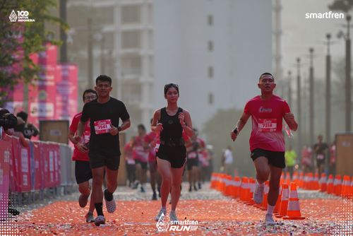 Race photo from Smartfren Run 2025 