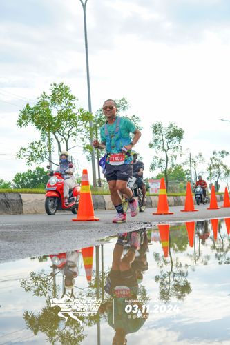 Race photo from Arutmin Borneo Run 2024
