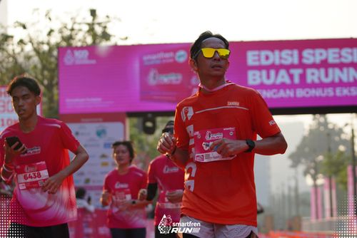 Race photo from Smartfren Run 2025 