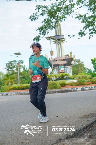 Race photo from Arutmin Borneo Run 2024