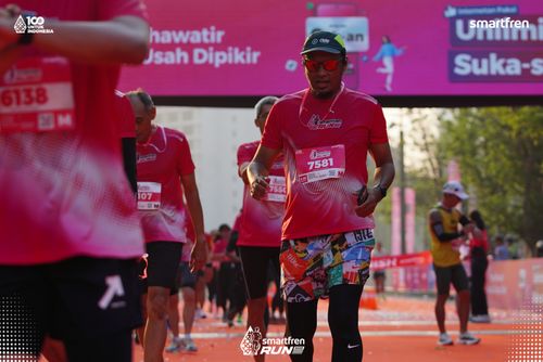 Race photo from Smartfren Run 2025 