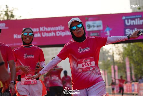 Race photo from Smartfren Run 2025 
