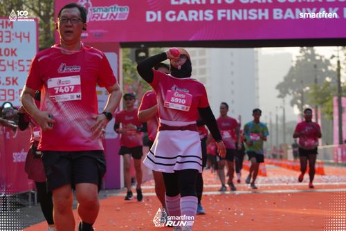 Race photo from Smartfren Run 2025 