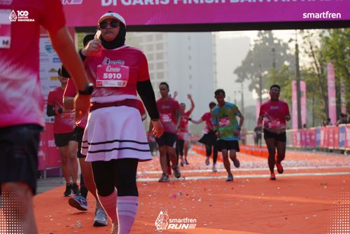Race photo from Smartfren Run 2025 